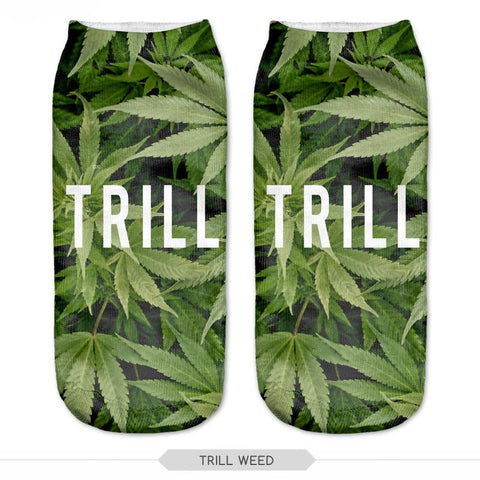 Trill Weed Socks Low Cut Ankle Sock